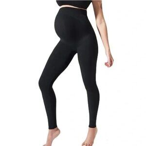 Blanqi Above Belly Classic Black Maternity Leggings Compression Belly Women's L